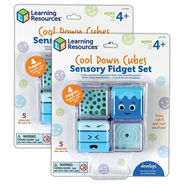 Learning Resources Cool Down Cubes Sensory Fidget, 10PK LER5582